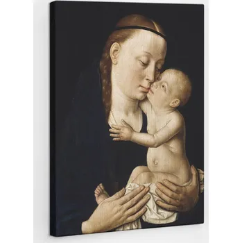 Obraz Obraz na plátně s rámem, náboženský, vertikální Madona s dítětem, 40x60 cm