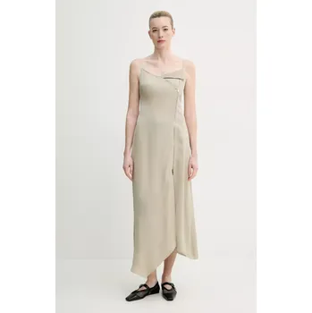 Dámské šaty Šaty Nanushka ALBINA NW25RSDR19172 béžová 12X, vel. M