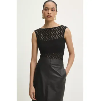 Dámská halenka Halenka Answear.LAB dámská, černá barva, vzorovaná 93017.ios 99X, vel. M/L