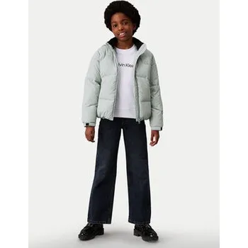 Dámská bunda Calvin Klein Jeans Zimní bunda IG0IG02056 Modrá Regular Fit 8Y