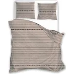 MODERNÍ BÉŽOVÉ POVLEČENÍ BOHO S JEMNÝM ETNICKÝM VZOREM 160x200