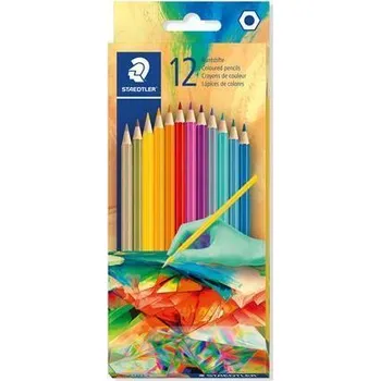 Pastelka Pastelky "175 C", 12 barev, sada Multivesmír 2, šestihranné, STAEDTLER 175C12E2-2