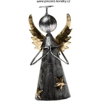 Plechový anděl 13.5 cm