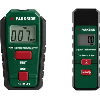 Měřič tloušťky laku PARKSIDE® Měřič tloušťky nátěru PLDM A1 / Digitální tachometr PDDM A1