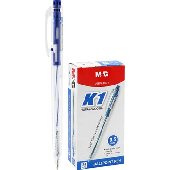 Kuličkové pero M&G K1 (0,5 mm) - modrá náplň