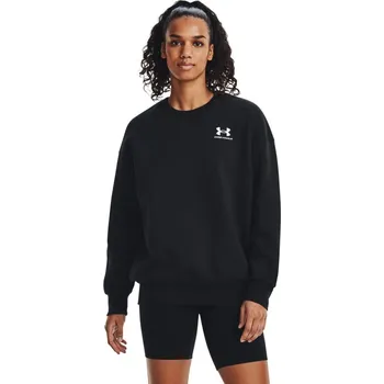 Dámská mikina Dámská oversize mikina Under Armour Essential Flc OS Crew Under Armour černá 3043372