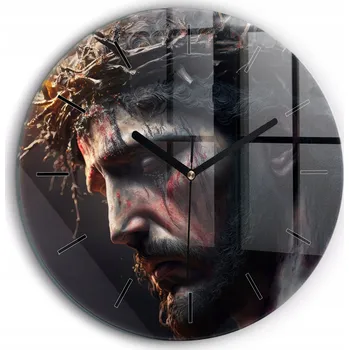 Hodiny Nástěnné hodiny SacroArte, hnědé, 60 cm