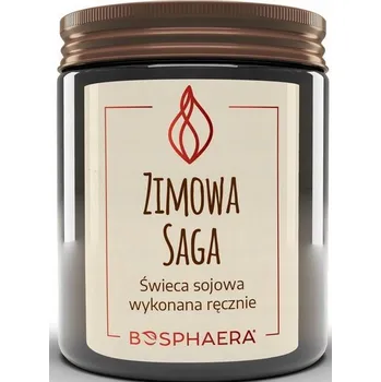 Svíčka BOSPHAERA Sójová vonná svíčka Zimní sága 190g