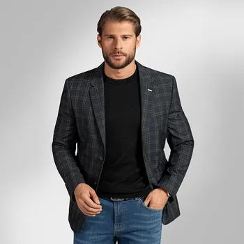 Pánské volnočasové sako BANDI, model SLIM SATORIO Antracit