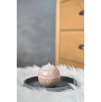 Svíčka Supeko svíčka koule 8 cm skořice a mandarinka