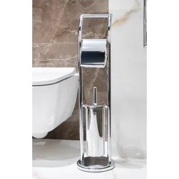 WC štětka + držák papíru, pochromovaný kov KD02070139