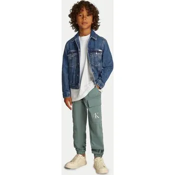 Calvin Klein Jeans Jeansová bunda IB0IB02505 Tmavomodrá Regular Fit 14Y