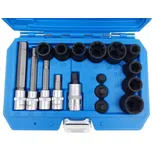 Hlavice pro servis brzdových třmenů, sada 17 dílů - QUATROS QS70402