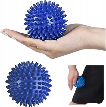 Gymnastický míč REHABILITAČNÍ MÍČEK S BODLINAMI NA MASÁŽ SVALŮ A CVIČENÍ - TVRDÝ