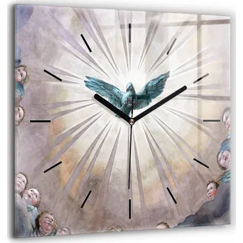 Hodiny Nástěnné hodiny SacroArte šedé 60 cm