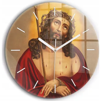 Hodiny Nástěnné hodiny SacroArte, hnědé, 60 cm