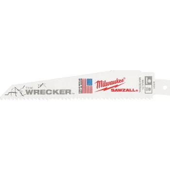 Příslušenství k nářadí MILWAUKEE Plátek do ocasky WRECKER 150x7/11T, 5ks