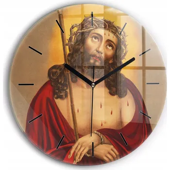 Hodiny Nástěnné hodiny SacroArte, hnědé, 30 cm