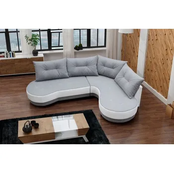 Sedací souprava FALCO Sedací souprava Abbey P šedá/bílá