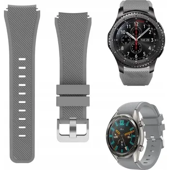 Příslušenství k chytrým hodinkám GUMOVÝ ŘEMÍNEK PRO SAMSUNG GALAXY WATCH 46MM / 3 45MM / GEAR S3 FRONTIER / CLASSIC