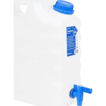 Sud vidaXL Zásobník na vodu s kohoutkem průhledný 15 l plast