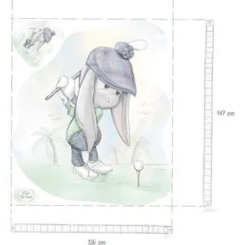 Samolepící dekorace Samolepka na zeď, Effik golfista XL