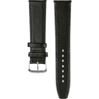 Řemínek na hodinky Kožený řemínek na hodinky 18 mm černý
