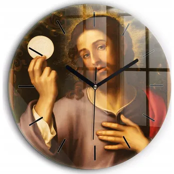 Hodiny Nástěnné hodiny SacroArte, hnědé, 60 cm