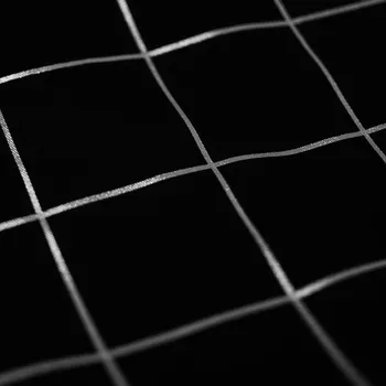 Šatovka N6725 černá, stříbrné káro, š.145