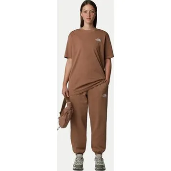 The North Face T-Shirt Simple Dome NF0A87NQ Hnědá Oversize M
