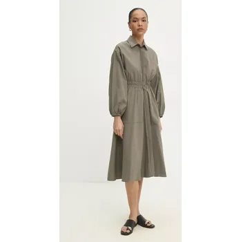 Dámské šaty Šaty Answear.LAB zelená barva, midi 6813.TWK 91X, vel. L