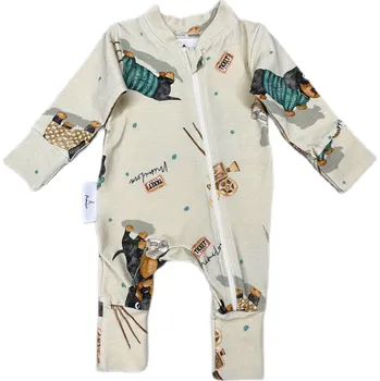 Kojenecký overall Mimilove Kojenecký bavlněný overal 0-3 měsíců Pejsci
