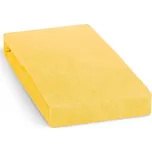 Froté prostěradlo 100x200cm, středně žluté