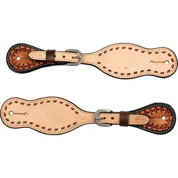 Ostruha Pool's Řemínky k westernovým špornám 2 tone Pool's, chestnut/natural
