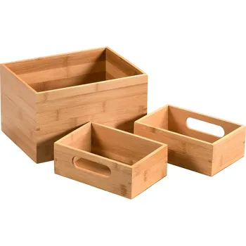 Úložný box Sada tří úložných boxů, bambus, Kesper