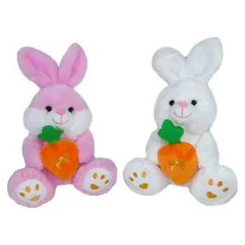 plyšák Zając króliczek z marchewką 20cm MIX