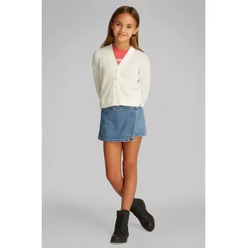 Dívčí oblečení Dětský svetr Calvin Klein Jeans béžová barva, IG0IG02944 IG0IG02944.PPYA 12X, vel. 140