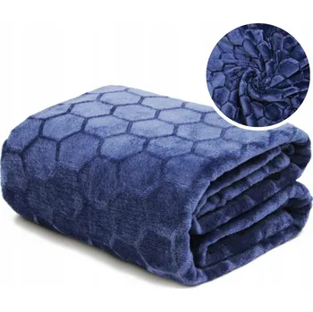 Prostěradlo Deka DOMAREX polyester 200 cm x 150 cm modrá