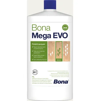 Lak na dřevo Bona MEGA EVO 1L polomat - silkmatt + dárek k objednávce nad 1000Kč