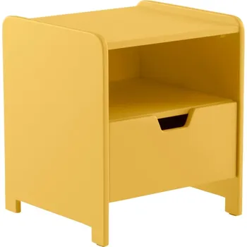 Noční stolek Jotex Žlutý lakovaný noční stolek CAMPO 42 x 42 cm