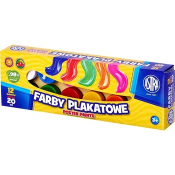 Astra Temperové barvy v kelímku Astra, 12x20ml, 83114901