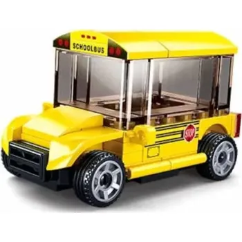 Stavebnice Sluban Sluban Power Bricks M38-B0933E Natahovací Školní autobus