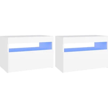 Televizní stolek TV stolek LED 60x35x40 cm bílý