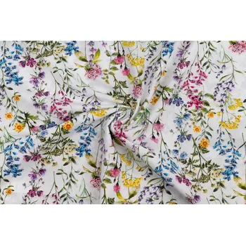 Bavlněné plátno luční rostliny