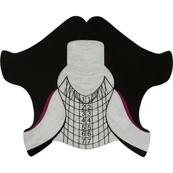 Umělé nehty Šablony - Motýl černo-růžový - 500 ks