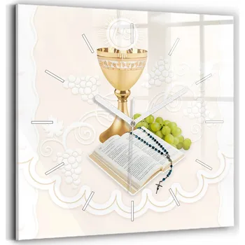 Hodiny Nástěnné hodiny SacroArte béžové 30 cm