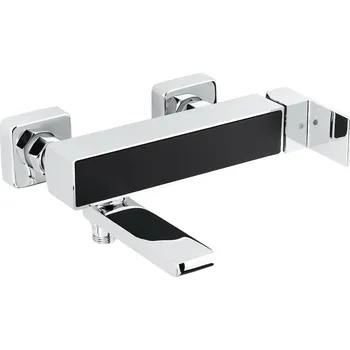 Vodovodní baterie Vanová baterie 150 mm SIKO Elements sklopné rameno černá/chrom SIKOBSEL222DC