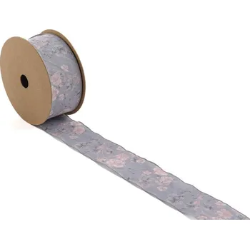 Stuha Stuha Olivia 40 mm Šedá