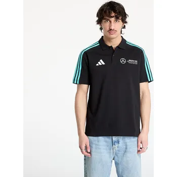 Pánské tričko Tričko adidas Mercedes - Amg Petronas Formula One Team Dna Polo Men Black/ Black/ White S