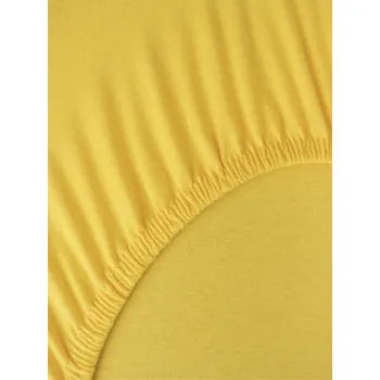 Prostěradlo Jersey prostěradlo Classic 160 x 200 cm – žlutá